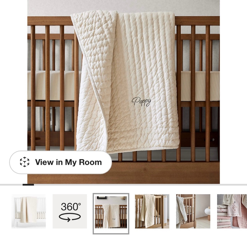Crate and barrel crib quilt
